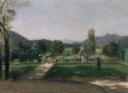 Friedrich August von Kaulabch Garden in Ohlstadt oil on canvas